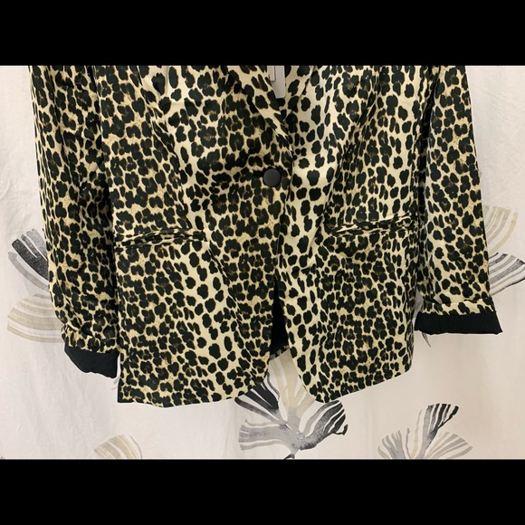 NWT Carolina Belle Montreal cheetah blazer XS coat - Picture 5 of 6
